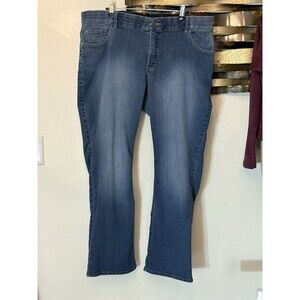 RIDERS By Lee MIDRISE BOOT CUT WOMEN'S JEANS SIZE 22W 40 Waist 28 Inseam